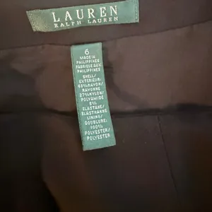 Lauren Ralph Lauren Black Paneled A-Line Skirt Size 6 Side Zip Rayon Blend thumbnail 2