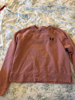 Pink Under Armour Cropped Crewneck thumbnail 3