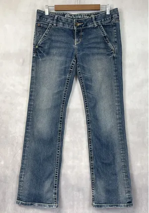 Converse One Star Trinity Boot Jeans Women 30 Low‎ Rise Y2K Indie Grunge Western thumbnail 1