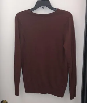 A New Day Crewneck Maroon Sweater in Size Medium thumbnail 3