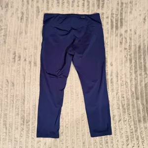 Nike Dri-FIT Womens Navy Blue Running Leggings Cropped Mesh Panels Size M thumbnail 7