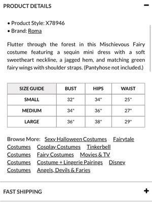 Tinkerbell festival cosplay dress and wings thumbnail 12