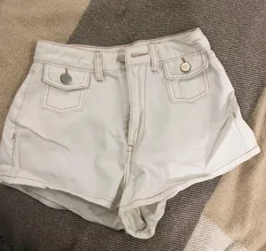 Cider White Denim Shorts thumbnail 2