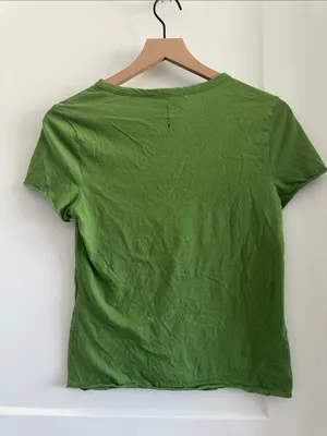 All saints green short sleeve shirt thumbnail 4