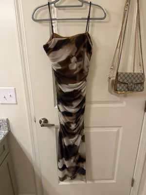 NWT Gianni Bini Mesh Ruched Bodycon Dress thumbnail 2