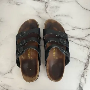 Birkenstock Black Birkoflor 3 Strap Sandals Size 40 thumbnail 2