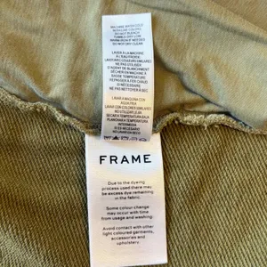 FRAME Pescara Roll‎ Cuff Shorts Womens XS Green Organic Pima Cotton Minimalist thumbnail 6