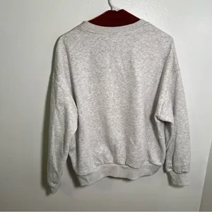 Women's‎ Mock Neck Sweatshirt Hart Bros New Rosslyn Hotels Light Gray Burgundy thumbnail 6