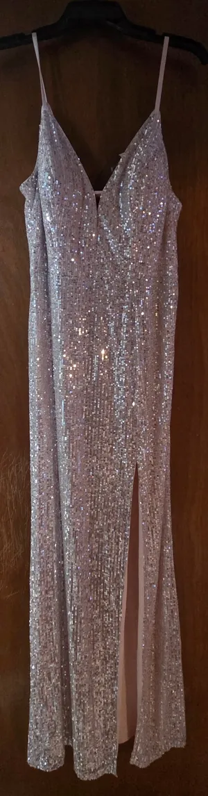 Speechless homecoming prom sequin pink form fitting dress thumbnail 1