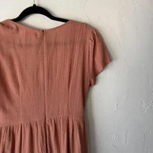 Showpo Dress Festival Small Pink Mauve Boho Flutter Sleeve Lace Up Mini‎ Casual thumbnail 9