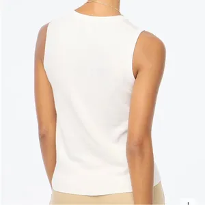 J.CREW Factory Sweater Shell White Medium thumbnail 3