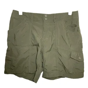 The North Face Cargo Shorts Nylon Flat Front Multi-Pocket New Green 6L thumbnail 1