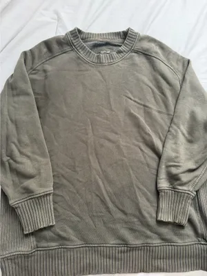 Aerie Green Crewneck Oversized thumbnail 1