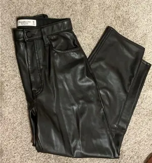 Abercrombie Leather Vegan Pants thumbnail 1
