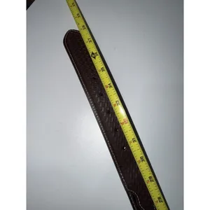Women's Size M 38" Western Rhinestone Belt Brown Faux Horse Hair Silver Buckle‎ thumbnail 11