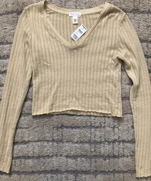 Tilly's NWT Tan Long Sleeve Top thumbnail 2