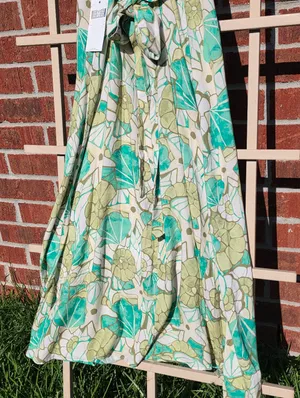 O'Neill Leona Tie-Back Sleeveless Midi Dress L thumbnail 10