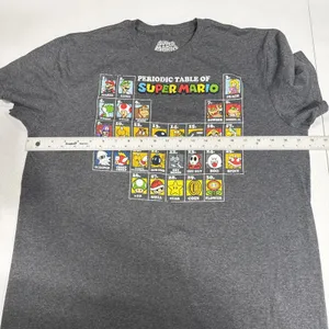 Super Mario Periodic Table Graphic T-Shirt Short Sleeve Tee Size L Casual Gamer thumbnail 5