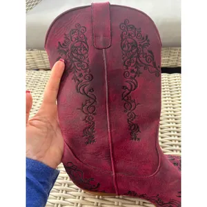 Roper Riley Scroll Embroidered Faux Leather‎ Cowboy Boots 8.5 country concert thumbnail 10