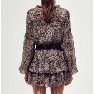 MISA LOS ANGELES Teya Mini Dress, Spring Bouquet, XS thumbnail 2