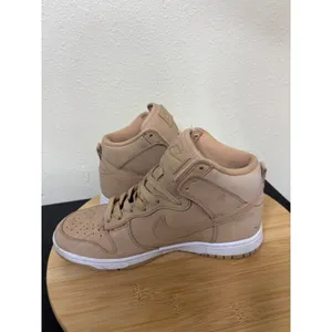 Nike Dunk High Women 8 Vachetta Tan Leather DX2044-201 Sneakers Neutral‎ thumbnail 7