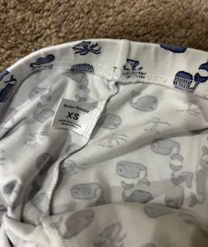 Roller Rabbit Moby whale pajamas Size XS thumbnail 9