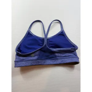Lululemon Free To Be Bra Blue Space Dye Heathered Strappy Yoga Sports Bra Size 2 thumbnail 3