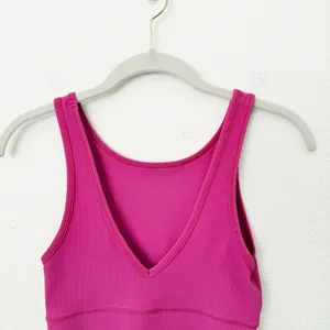 [Lululemon] Sonic Pink Power Pivot Ribbed Reversible Cropped Workout Tank Size 2 thumbnail 4