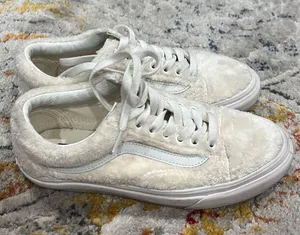 Vans w size 8 teddy fuzzy old school skate sneakers thumbnail 4