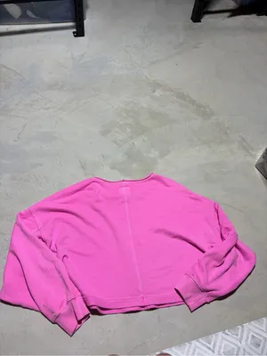 Aerie Cropped Pink Women's Sweatshirt xl thumbnail 13