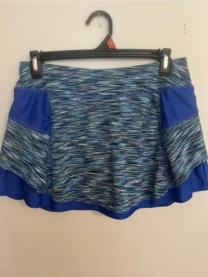 Athleta Blue Multicolor‎ Space-Dye Skort thumbnail 2