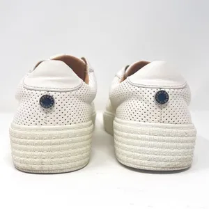 Steve Madden Toliver White Perforated Lace Up Platform Sneaker Size 8 thumbnail 5