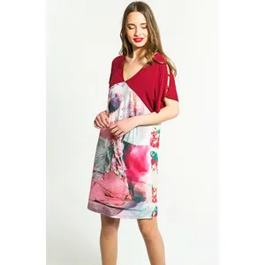Smash! Fabia Tunic Dress Japanese Geisha Asian Woman V-Neck Strappy Cut-Outs S thumbnail 4
