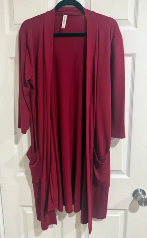 Zenana Premium open-front long cardigan L thumbnail 1