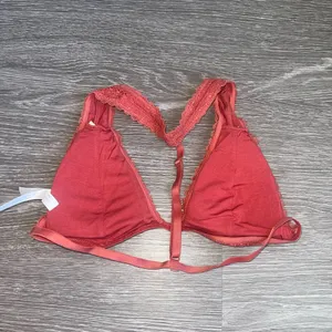 Red Halter Lace Bralette thumbnail 2