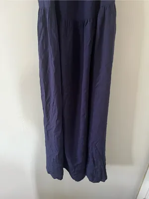 Old Navy Blue Airy Smocked Maxi Dress Small Beach Resort Vacation Euro Summer thumbnail 3