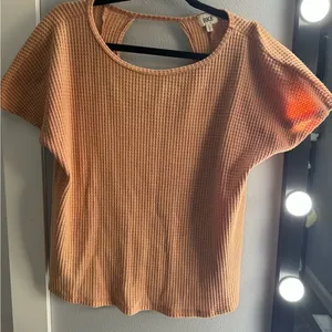 BKE Orange Textured Women's Top thumbnail 1