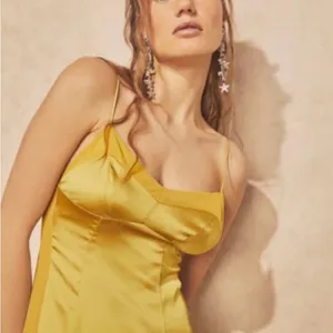 💛FREE PEOPLE City Cool Midi Slip Dress, Boho Chic Yellow Gold Boho Chic SMALL thumbnail 5