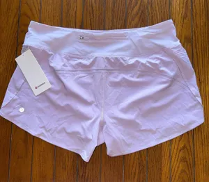Lululemon Speed Up Short High Rise 4” Mesh Vent Lilac Play Size XL/Size 12 NWT thumbnail 1