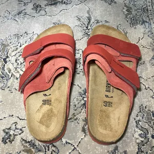 Birkenstock Uji Nubuck-Suede Leather in Sienna Red thumbnail 7