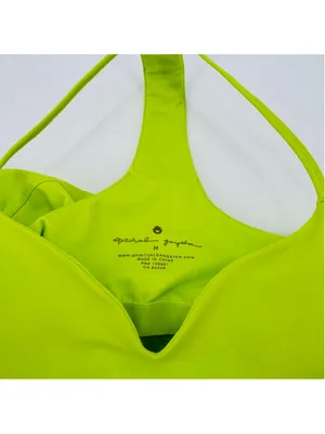 NWT Spiritual Gangster Neon Yellow Green Jet Active Mini Dress M thumbnail 5