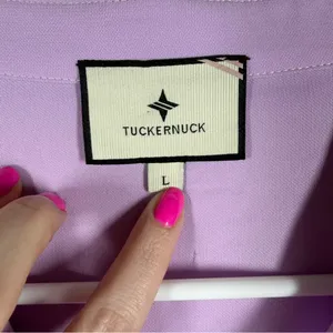 Tuckernuck Light Purple Button Up Flutter‎ Sleeve Top thumbnail 3