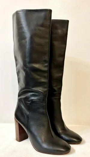 Lands’ End Stanton High Heel Tall Pullon Black Boots Size 9 thumbnail 2