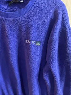 Perigee Taos Purple Fleece Crewneck Sweatshirt Size Large thumbnail 2