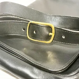 Coach‎ New York Black Leather Medium Tote Vintage 327 Gold Hardware thumbnail 4