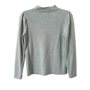 MADEWELL (Re)Sourced Mockneck Puff Sleeve‎ Top Sage Medium thumbnail 3