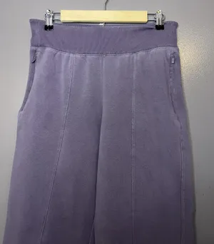 Athleta Pants Womens Medium Purple Retroplush Straight Leg Fleece Lounge Fit thumbnail 1