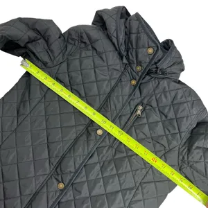 Lauren Ralph Lauren Black Quilted Coat with Removable Hood thumbnail 11