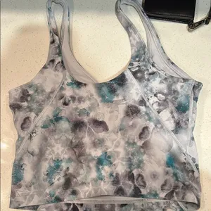 Lulu lemon floral print bra top thumbnail 3
