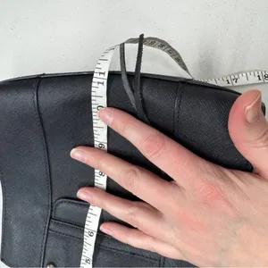 Rebecca Minkoff Black Leather Mini Handbag Tote Purse Classic Small Preppy thumbnail 9